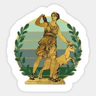 Artemis goddess of the hunt Sticker